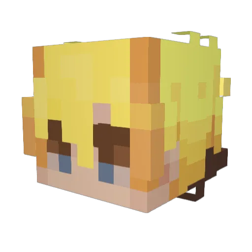 Vince_Voyer Minecraft avatar head, 3D render