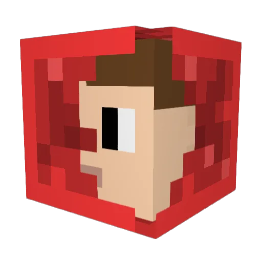Vince_pro Minecraft avatar head, 3D render