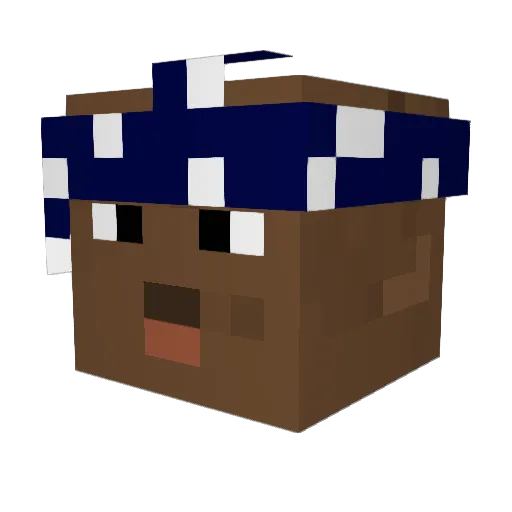 Vinceha Minecraft avatar head, 3D render