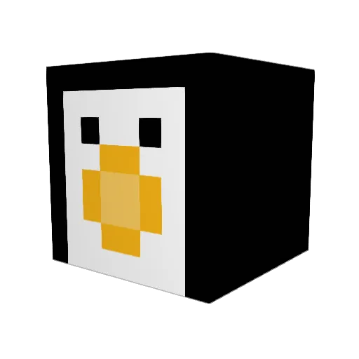 VincenT2 Minecraft avatar head, 3D render