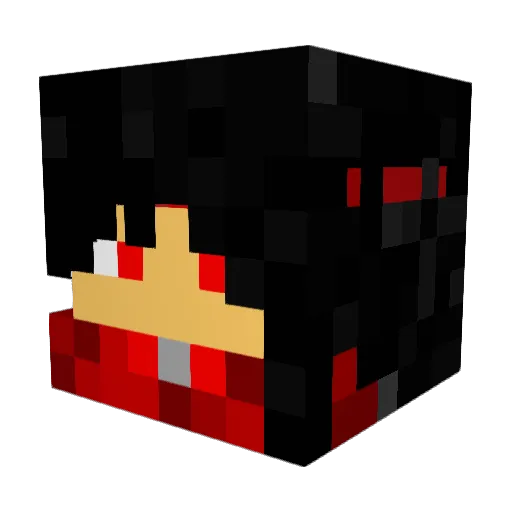 Vincend87 Minecraft avatar head, 3D render