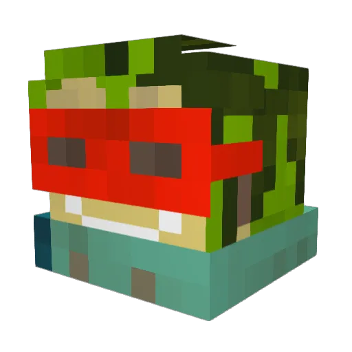 Vincenfl Minecraft avatar head, 3D render