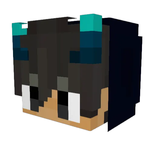 Vincent1717 Minecraft avatar head, 3D render