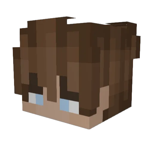 Vincent2515 Minecraft avatar head, 3D render