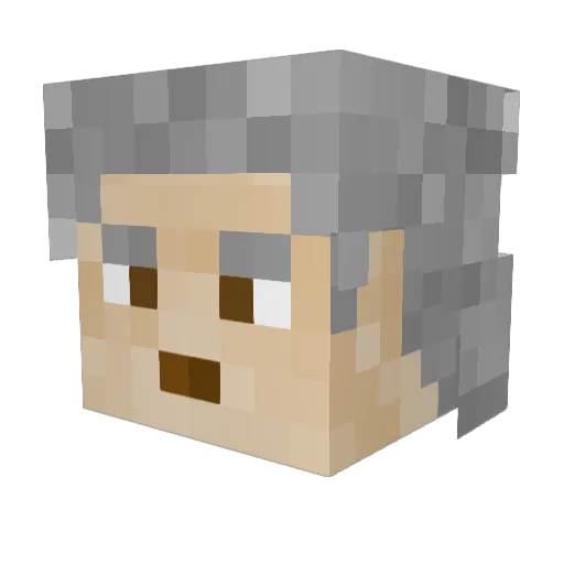 Vincent314ljm Minecraft avatar head, 3D render