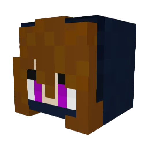 Vincent7388 Minecraft avatar head, 3D render