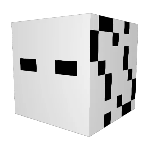 VincentFCR Minecraft avatar head, 3D render