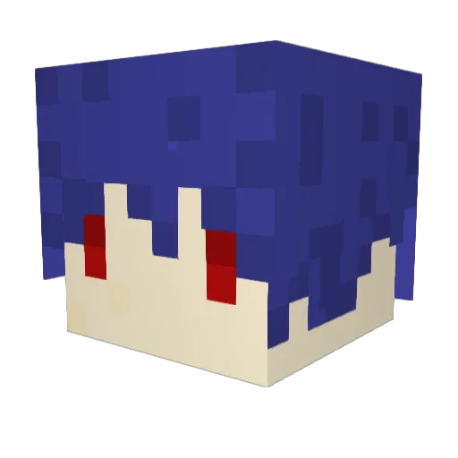 VincentFanTW Minecraft avatar head, 3D render