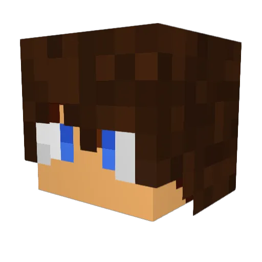 VincentVega22 Minecraft avatar head, 3D render