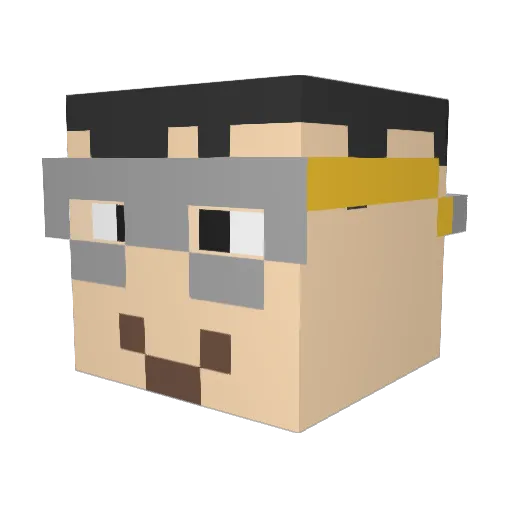 Vincent_Ngo Minecraft avatar head, 3D render