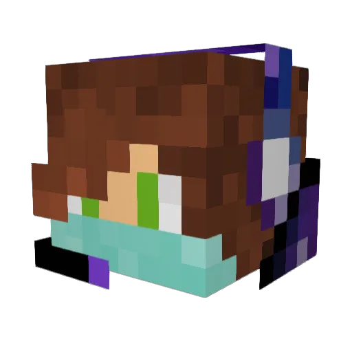 Vincent_Rex Minecraft avatar head, 3D render