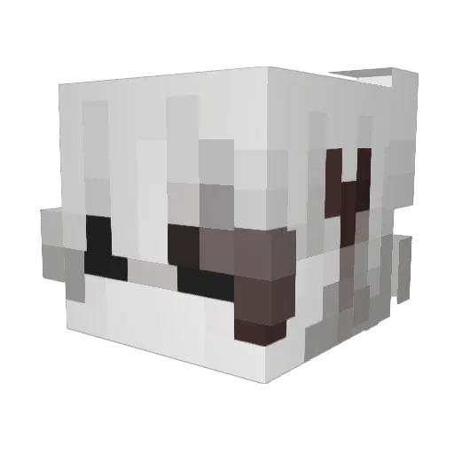 Vincentes Minecraft avatar head, 3D render