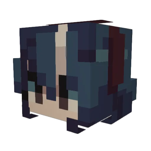 VincentsAnxiety Minecraft avatar head, 3D render