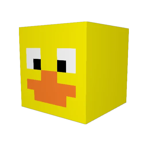 VincenzoHD Minecraft avatar head, 3D render