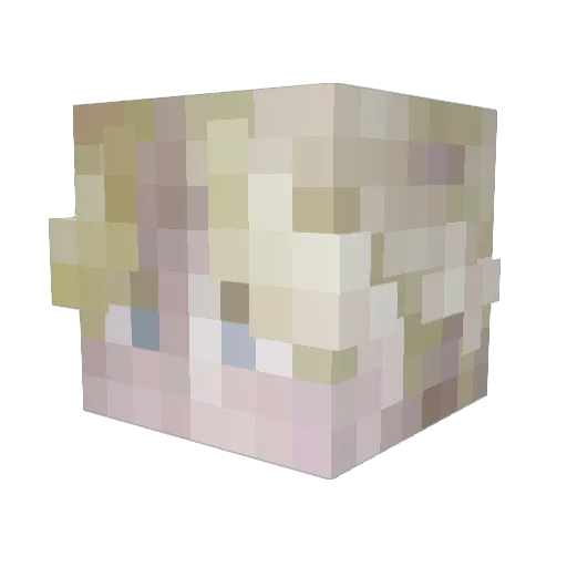 Vincenzo_F Minecraft avatar head, 3D render