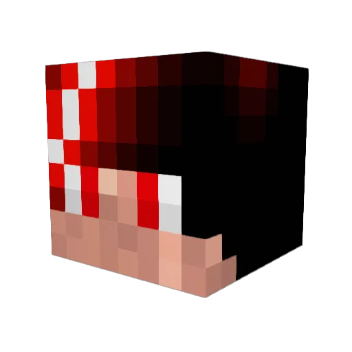 Vinceprince Minecraft avatar head, 3D render