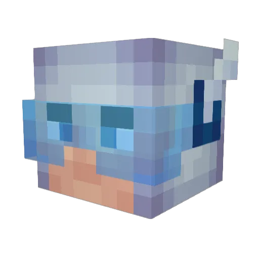 VindZe Minecraft avatar head, 3D render