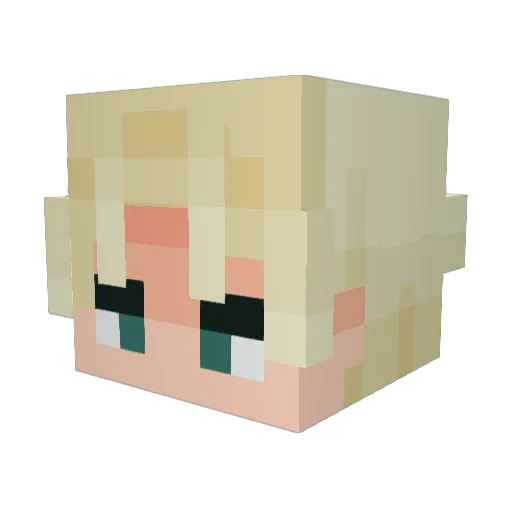 Vindcron Minecraft avatar head, 3D render