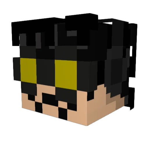 Vindeada Minecraft avatar head, 3D render