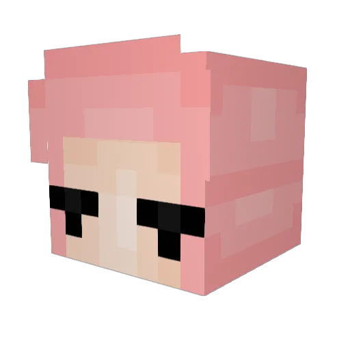 Vindicus Minecraft avatar head, 3D render