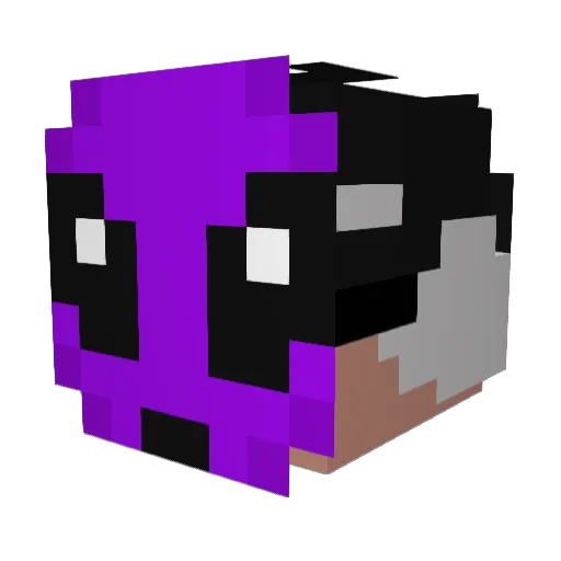 Vine228 Minecraft avatar head, 3D render