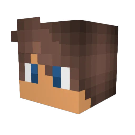 VineMaker_ Minecraft avatar head, 3D render