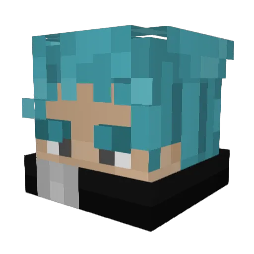 Vinecis Minecraft avatar head, 3D render
