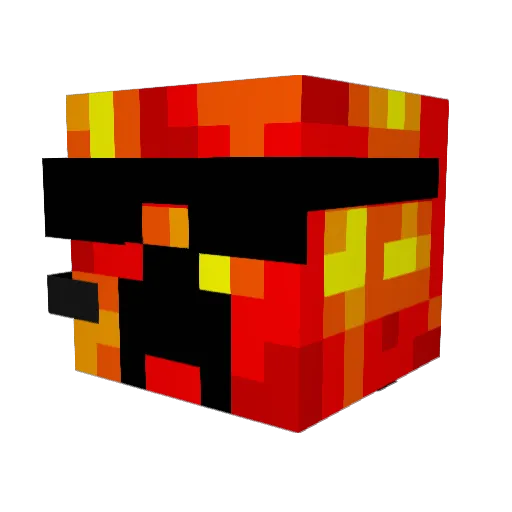 Vineetism Minecraft avatar head, 3D render