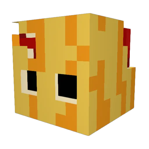 VinegarGames Minecraft avatar head, 3D render