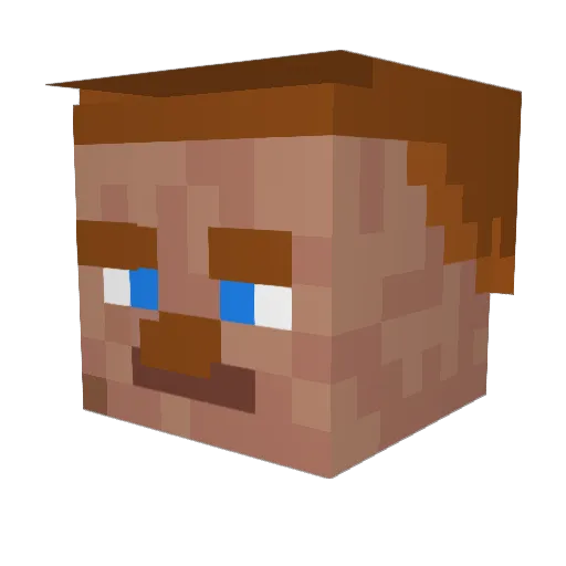 Vinemen Minecraft avatar head, 3D render