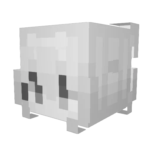 VinhSauvage Minecraft avatar head, 3D render