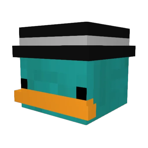 Vini0815 Minecraft avatar head, 3D render