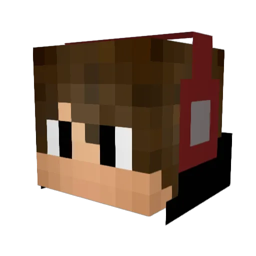 ViniRichter Minecraft avatar head, 3D render