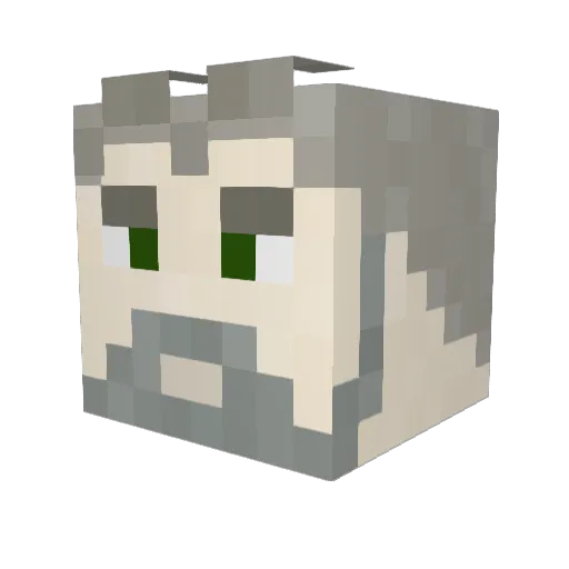 Viniboi Minecraft avatar head, 3D render