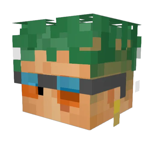 Viniccius199 Minecraft avatar head, 3D render