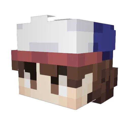 ViniciusJova Minecraft avatar head, 3D render