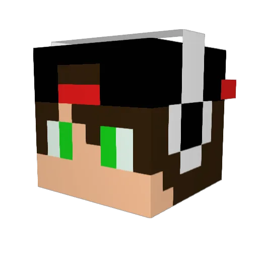 Vinicius_Fred Minecraft avatar head, 3D render