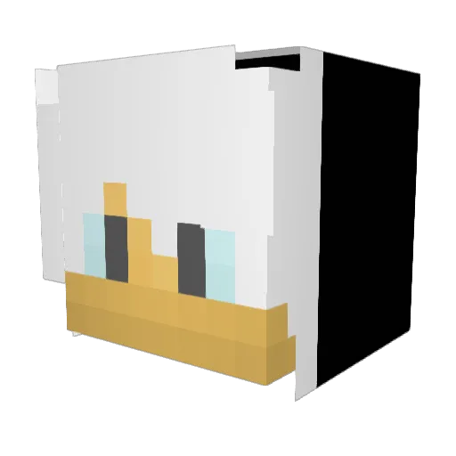 Vinicius_Xp Minecraft avatar head, 3D render