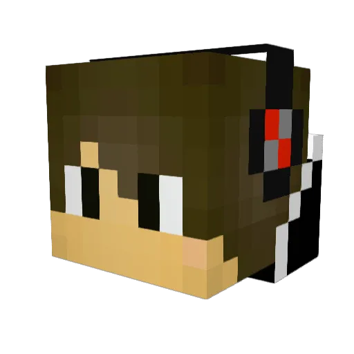 Vinicius_ar Minecraft avatar head, 3D render