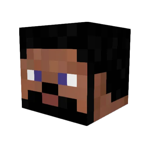VinipedGamer Minecraft avatar head, 3D render