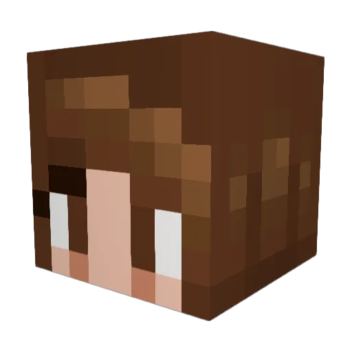 Viniquins Minecraft avatar head, 3D render