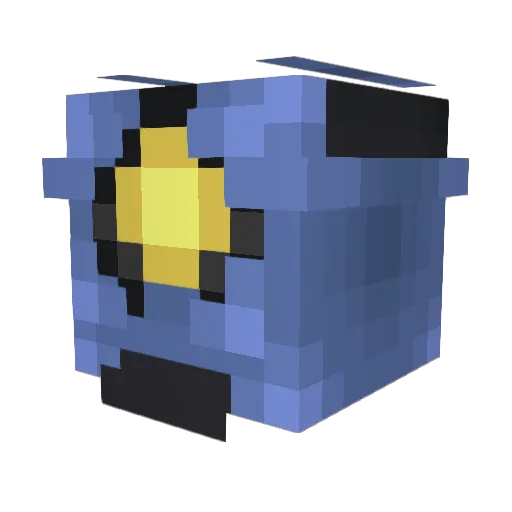 Vinireal Minecraft avatar head, 3D render