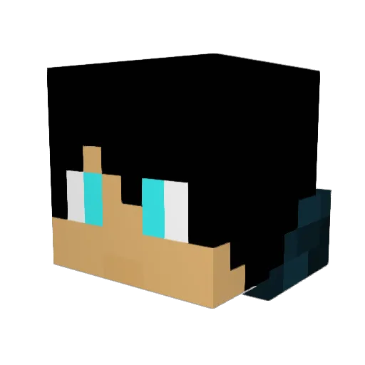 VinixRS Minecraft avatar head, 3D render