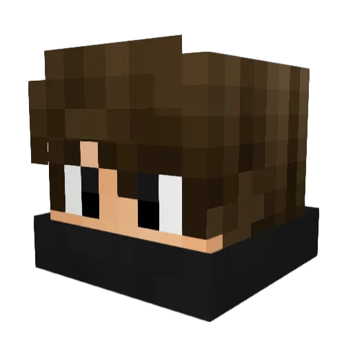 Vinizinxlz Minecraft avatar head, 3D render
