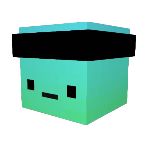 VinjarSG Minecraft avatar head, 3D render