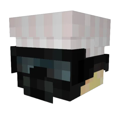 Vinmien Minecraft avatar head, 3D render