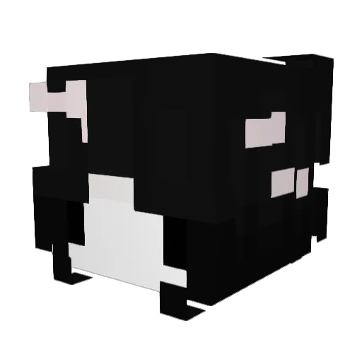 Vinna Minecraft avatar head, 3D render