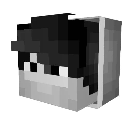 Vinne4K Minecraft avatar head, 3D render
