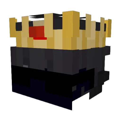 VinneyD Minecraft avatar head, 3D render