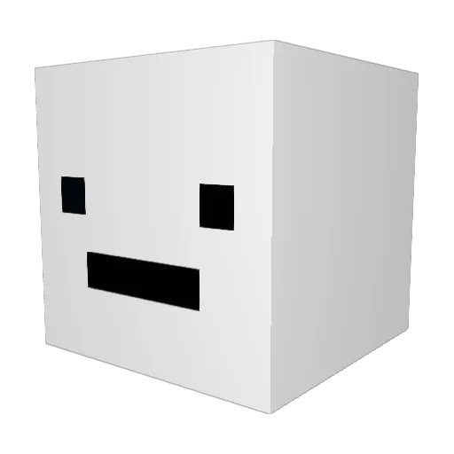 Vinnie___ Minecraft avatar head, 3D render